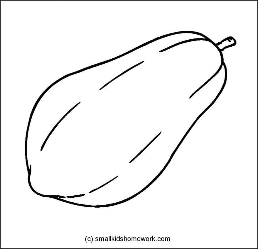 Fruits Outline Pictures and coloring pages for little kids