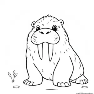 cute-walrus-outline-picture