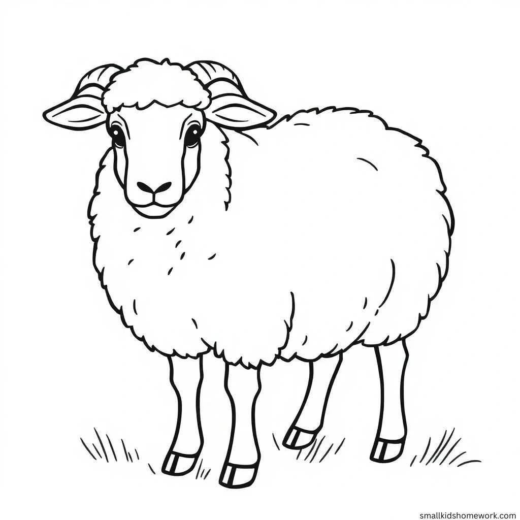 sheep-outline-picture