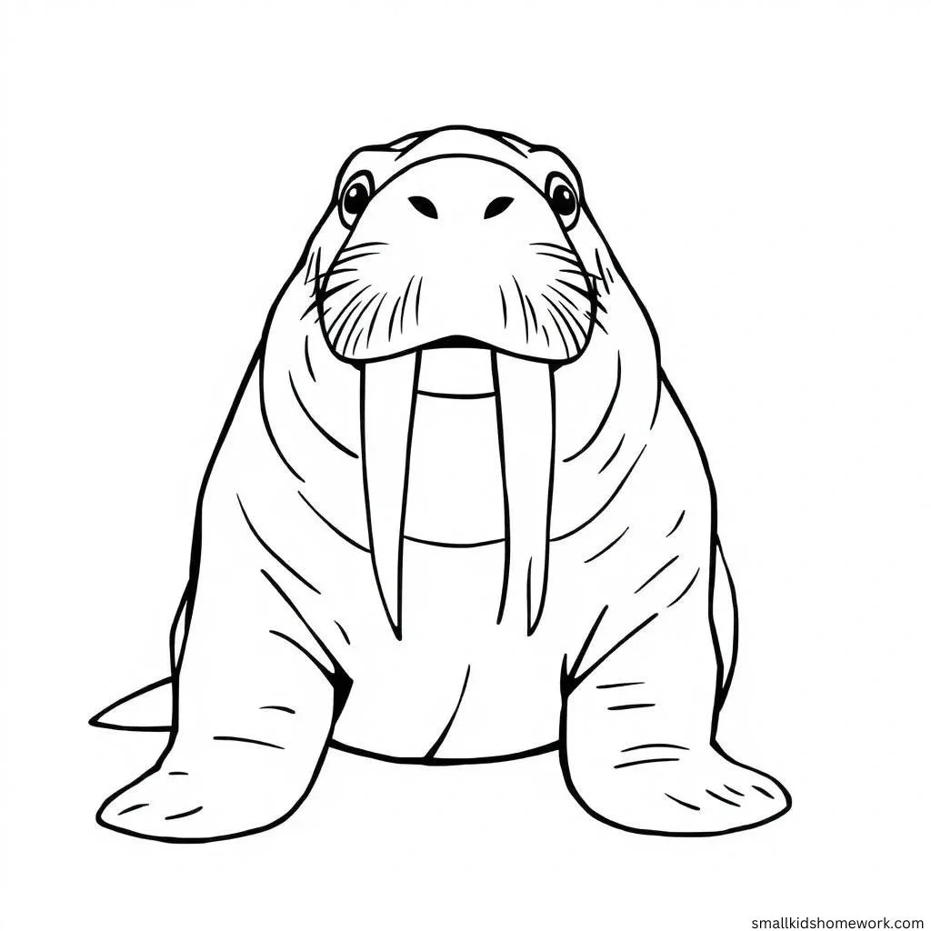 walrus-outline-picture