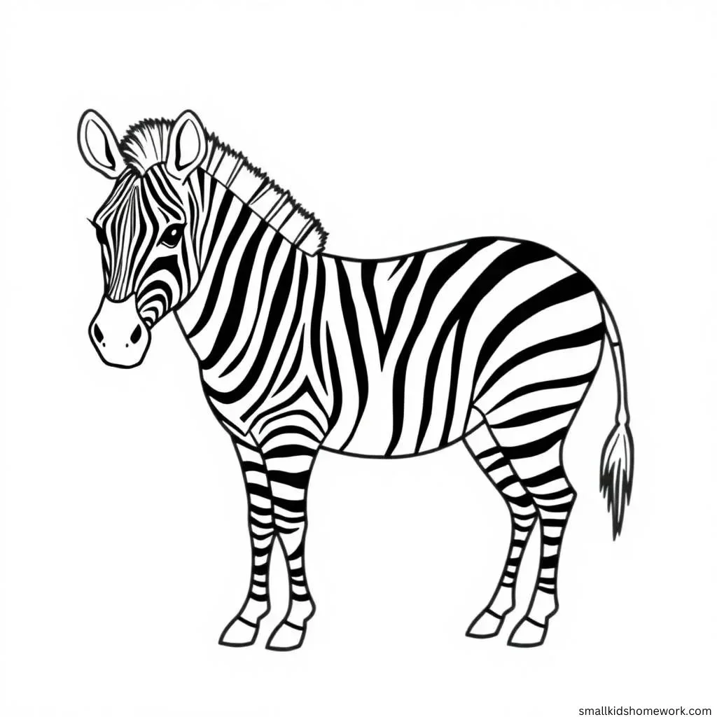 zebra-outline-picture