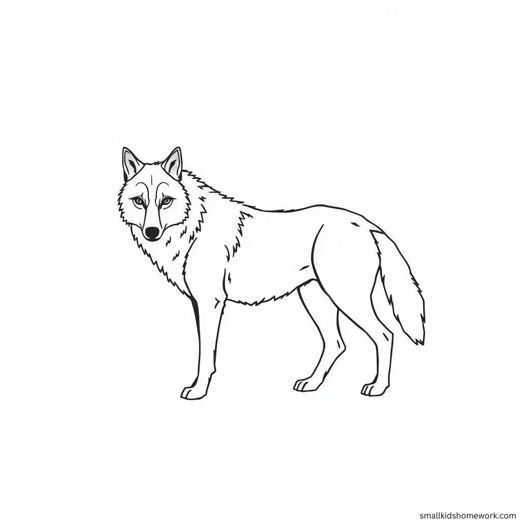 wolf-outline-picture