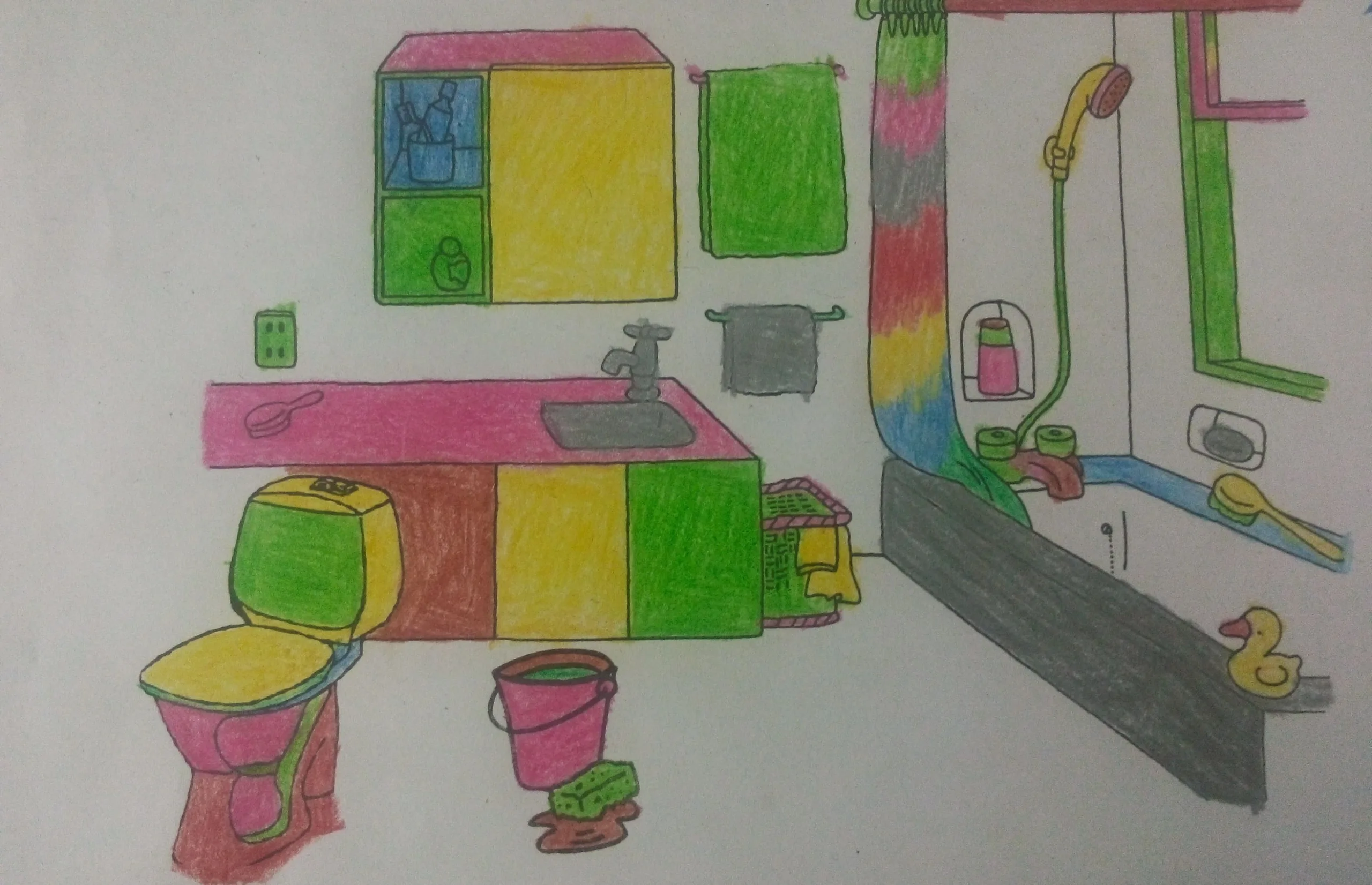 bathroom-crayon-drawing