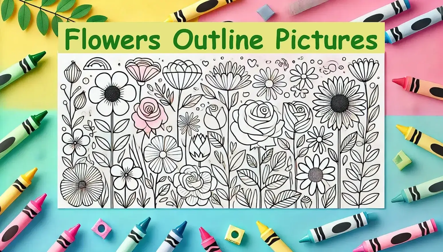 flowers-outline-pictures