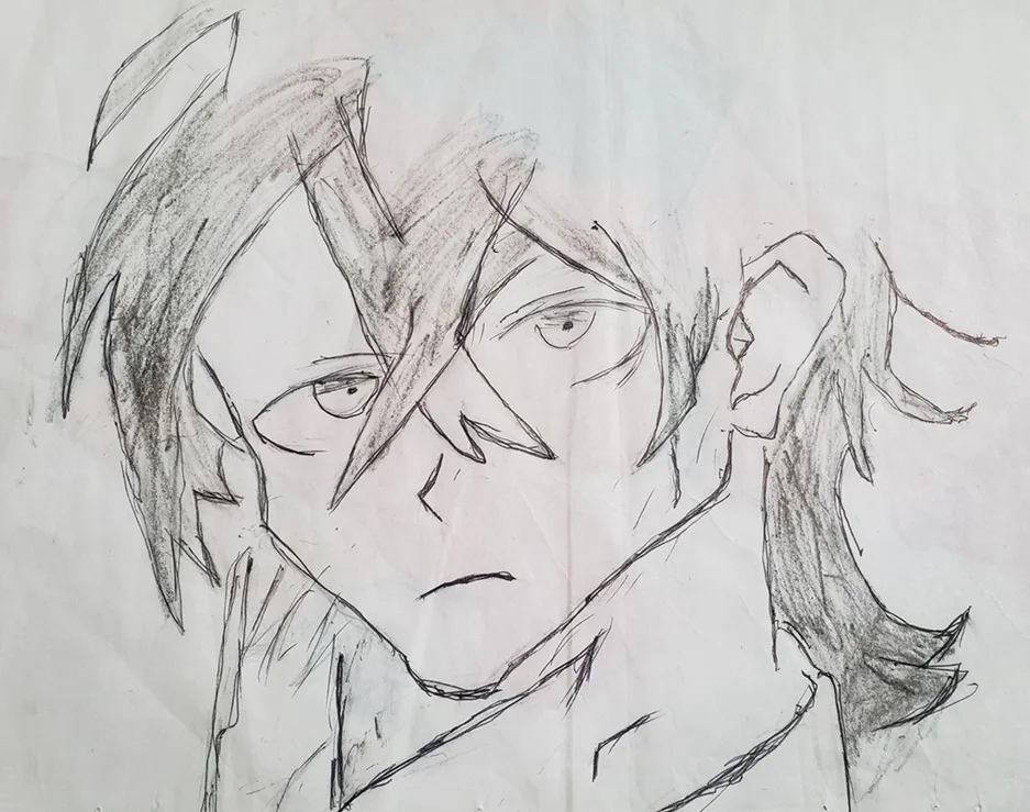 anime-character-crayondrawing