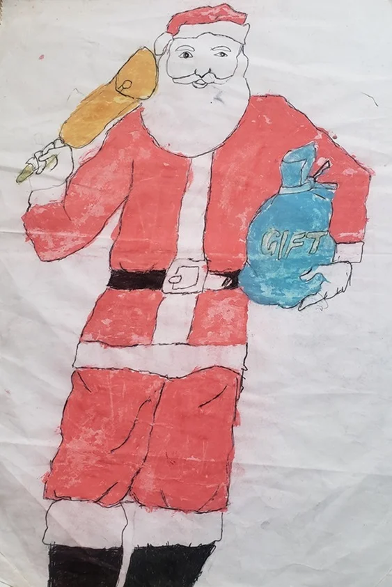 santa-calus-crayondrawing